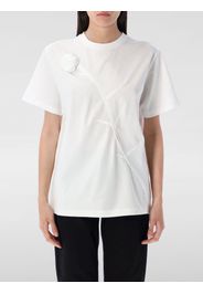 T-shirt Coperni in cotone con ricamo floreale