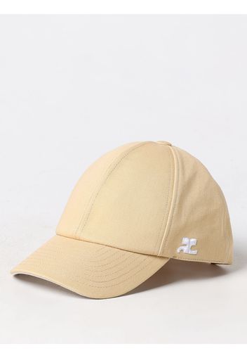 Cappello Courrèges in twill con ricamo