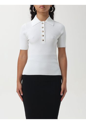 Polo basic CourrÈges in misto viscosa