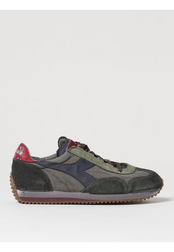 Sneakers Equipe H Dirty Diadora Heritage in camoscio e canvas used