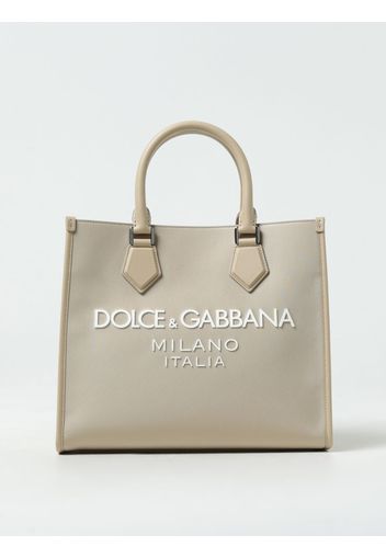 Borsa Dolce & Gabbana in nylon e pelle con logo gommato