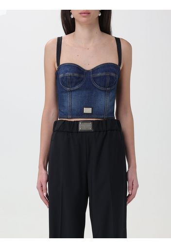 Top a corsetto di jeans Dolce & Gabbana