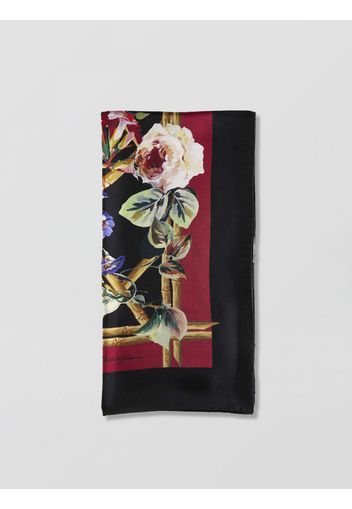 Foulard Dolce & Gabbana in seta con stampa floreale all over