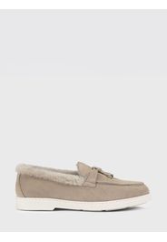 Mocassino Doucal's in camoscio e shearling