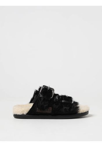 Sandalo Dsquared2 Junior in pelliccia sintetica e pelle