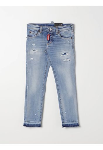 Pantalone DSQUARED2 JUNIOR Bambino colore Denim