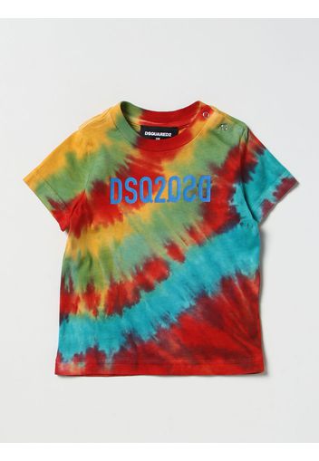 T-shirt Dsquared2 Junior tie dye con logo