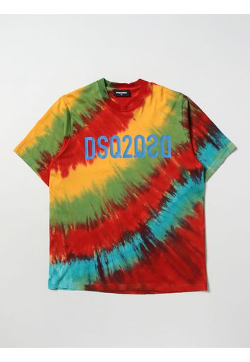 T-shirt Dsquared2 Junior con stampa tie dye