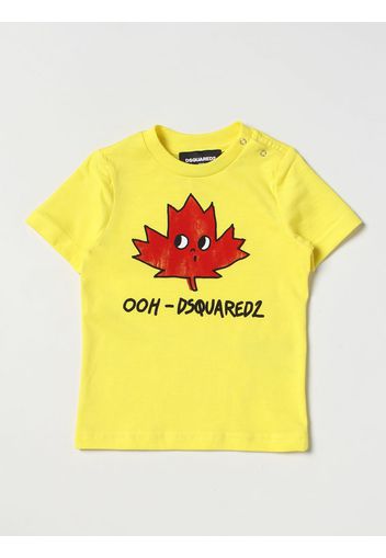 T-shirt Dsquared2 Junior con stampa foglia d'acero