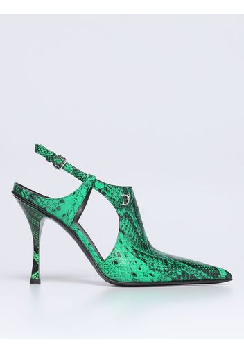 Slingback Dsquared2 in pelle stampa pitone