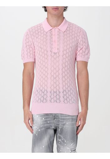 Polo Dsquared2 in cotone a maglia traforata