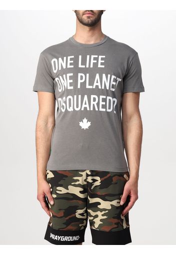 T-shirt One Life One Planet Dsquared2 con stampa