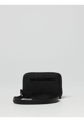 Portatessere Dsquared2 in pelle liscia