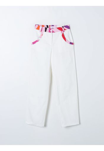 Pantalone EMILIO PUCCI JUNIOR Bambino colore Bianco