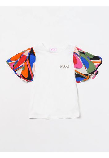 T-shirt Emilio Pucci Junior in cotone con stampa