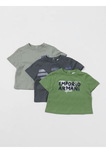 T-Shirt EMPORIO ARMANI KIDS Bambino colore Oliva