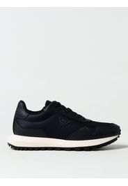 Sneakers Emporio Armani in pelle sintetica saffiano e mesh