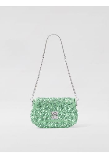 Borsa Audrey Ermanno Scervino in camoscio con strass all over