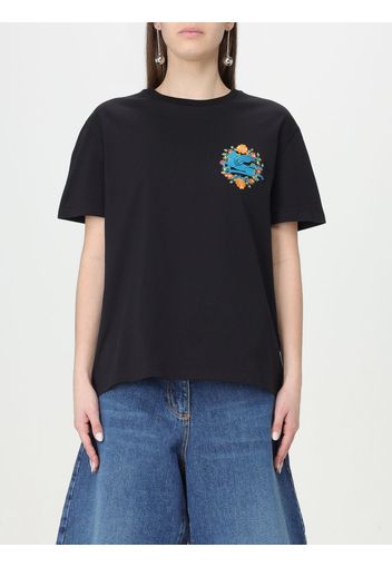 T-shirt Etro in cotone con logo ricamato