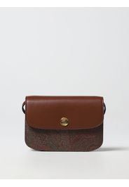 Borsa Essential Etro in cotone spalmato e pelle con logo