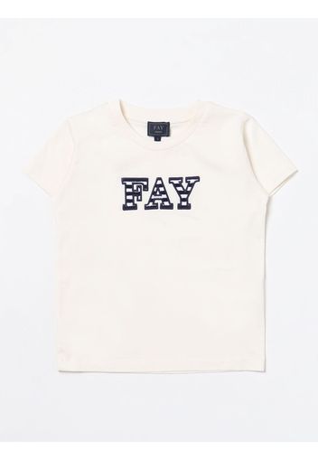 T-shirt basic Fay Junior in cotone con logo