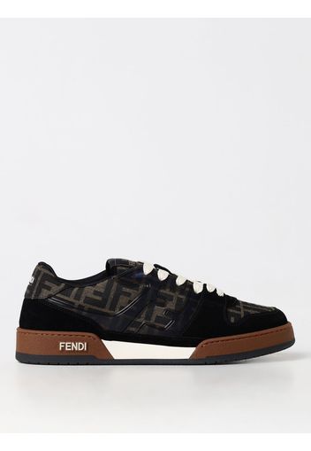 Sneakers Match Fendi in pelle e mesh con monogram FF jacquard