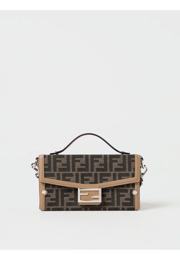 Borsa Soft Trunk Fendi in tessuto jacquard e pelle