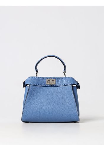 Borsa Peekaboo Mini Fendi in pelle a grana