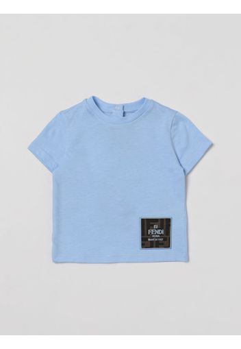 T-Shirt FENDI KIDS Bambino colore Celeste