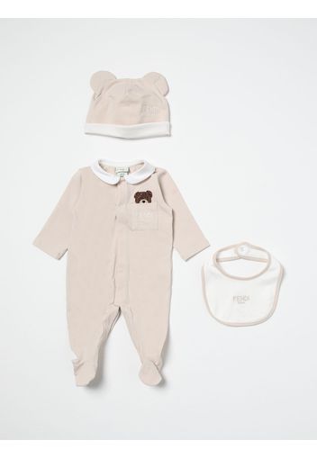 Coordinato tutina + cappello + bavaglino Fendi Kids