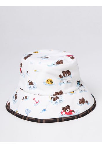 Cappello Fendi Kids reversibile in cotone e nylon