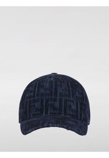 Cappello FF Fendi in denim jacquard