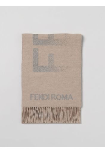 Sciarpa Fendi in lana e cashmere con macro logo jacquard