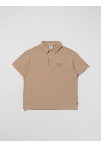 Polo FENDI KIDS Bambino colore Beige