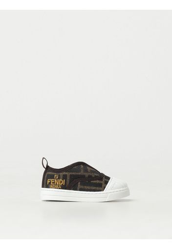 Sneakers Fendi Kids in tessuto con logo jacquard