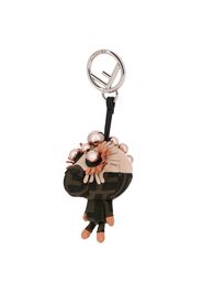 Charm Space monkey con stampa FF Fendi e perle metal