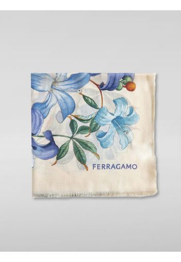 Foulard Ferragamo in cashmere con stampa floreale
