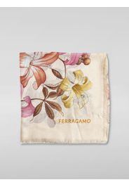 Foulard Ferragamo in cashmere con stampa floreale