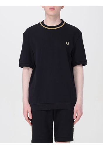 T-shirt Fred Perry in piquet di cotone con logo