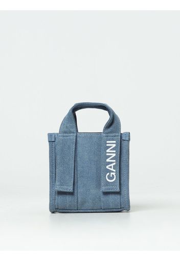 Borsa Tech mini Ganni in denim riciclato