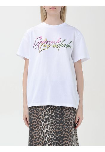 T-shirt di cotone Ganni con logo