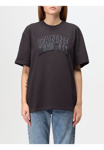 T-shirt Ganni in cotone con logo