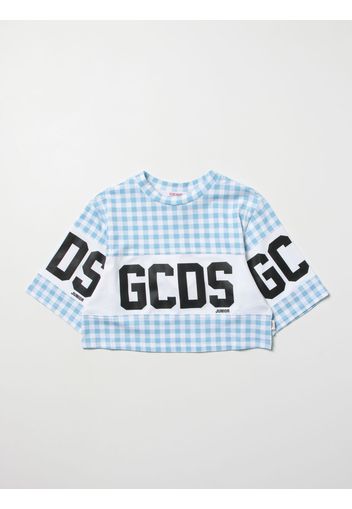 T-shirt Gcds cropped con logo