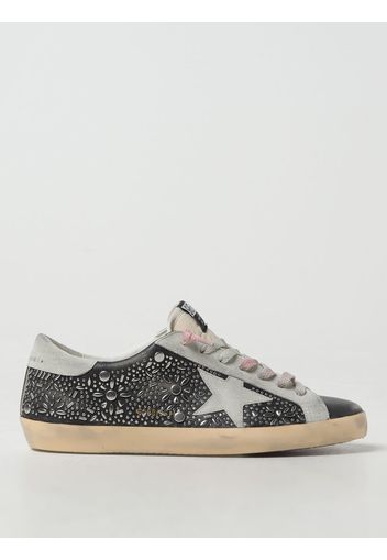 Sneakers Super-Star Golden Goose in pelle used con borchie