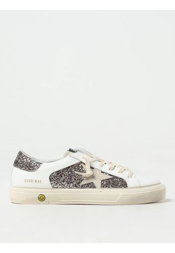 Sneakers May Golden Goose in pelle con glitter