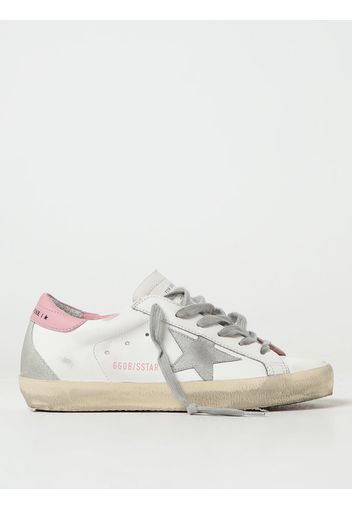 Sneakers Super-Star Golden Goose in pelle used con patch