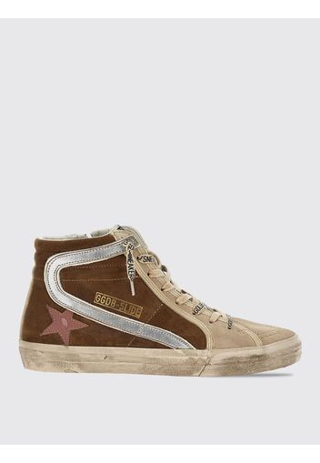 Sneakers Slide Golden Goose in camoscio