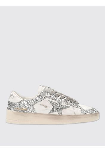 Sneakers Stardan Golden Goose in pelle used con glitter