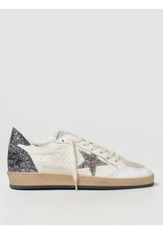 Sneakers Ball Star Golden Goose in nappa e tessuto glitter