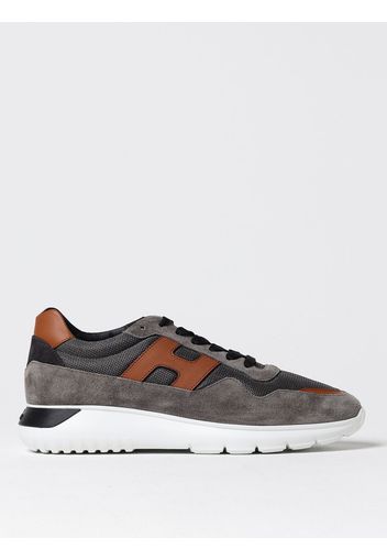 Sneakers Hogan in camoscio e mesh